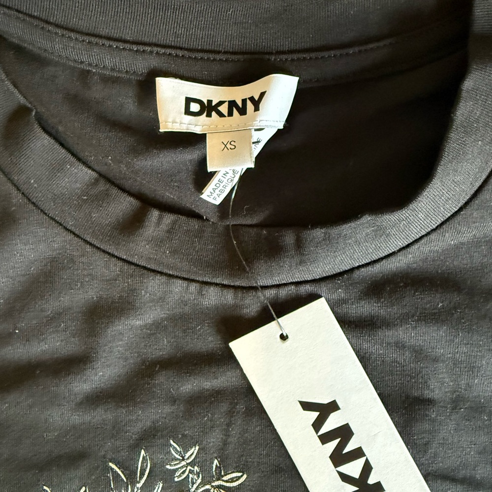 DKNY Black Graphic Kids Shirt - Picture 3 of 4